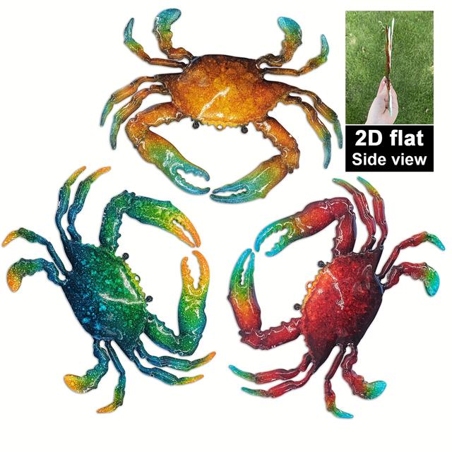 TEMU 2D Plat Set van 3 Wanddecoraties, Buiten Tuinkunst, Creatief IJzeren Ambacht, 2D Plat