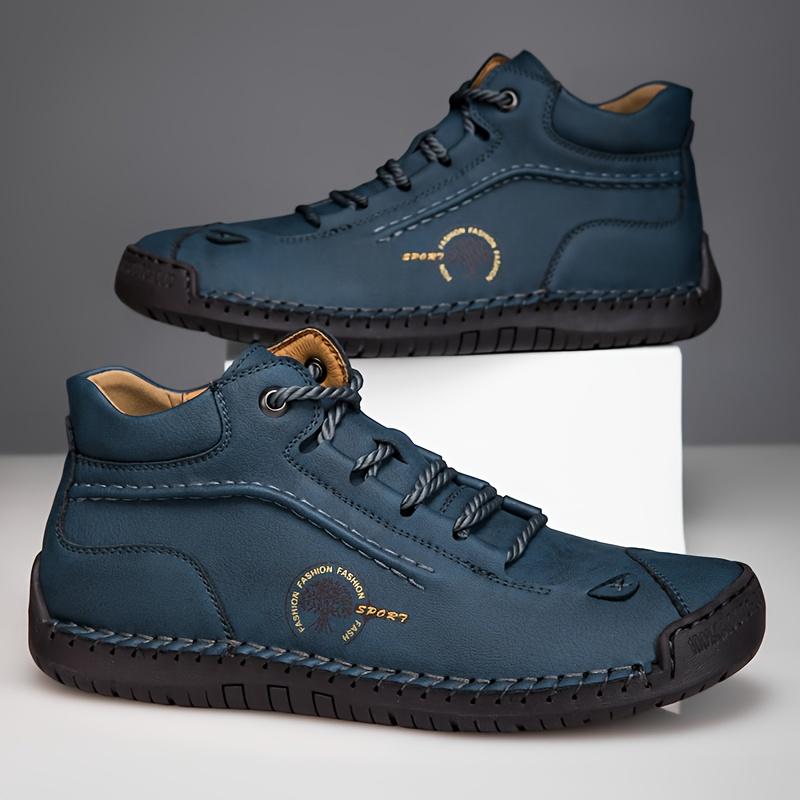 TEMU Men's Oxford Derby Boots, New Outdoor Hiking Casual Short Boots, Classic Handcrafted Boots, Versatile Everyday Work Boots
