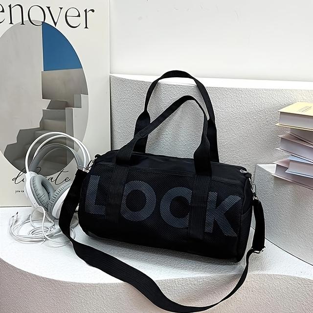 TEMU A35 Women's Gym Bag, Storage Bag, Travel Bag, Medium Capacity, Elegant And Versatile, Suitable For Fitness And Yoga Storage, Simple And