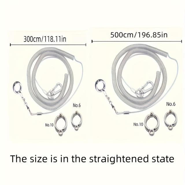 TEMU 1pc Parrot Flying Rope Training Traction Flying Rope Parrot Supplies Utensils Bird Supplies Ultralight Parrot Bird Foot Ring Anklet