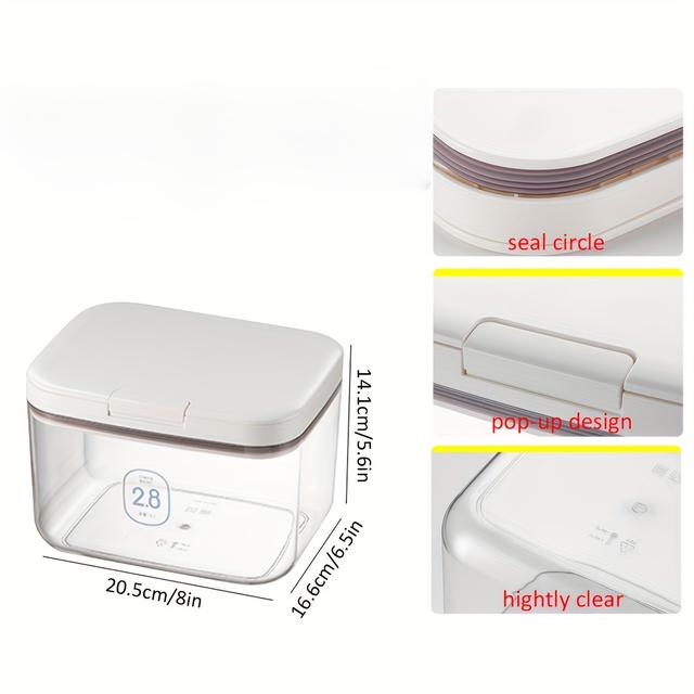 TEMU 1pc. Laundry Room Organization And Storage Laundry Pod Containers With Lids, Storage Containers For Laundry Pods/dryer Balls/powder/fragrance Beads Home Organization Storage Boxes