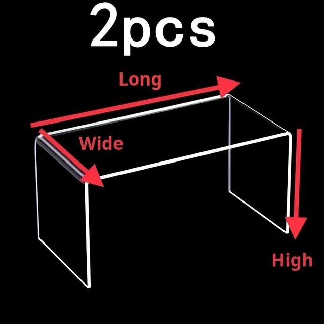 TEMU Acryl Display Ständer, ein mehrschichtiges Regal für den Schreibtisch, hergestellt aus strapazierfähigem 5 mm dickem Material