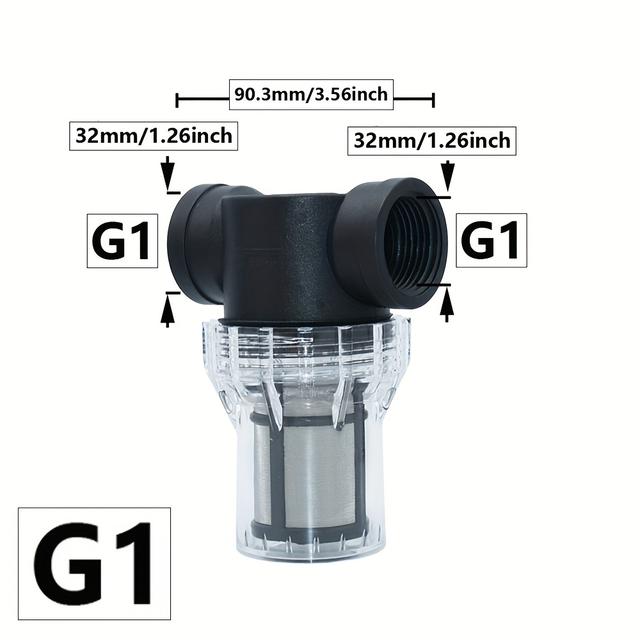 TEMU 1/2 3/4 1 Inch Female Thread Filters Metal Mesh Irrigation Filter Garden Pipe Farm Filtering Net Strainer