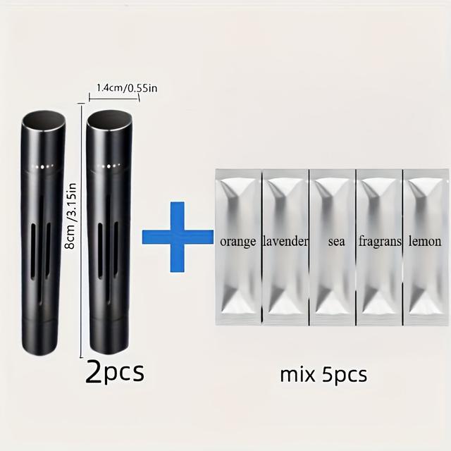 TEMU 7pcs Air Freshener Scent Diffuser Vent Clips - Durable Aluminum Alloy Construction, Refresh & , Improve In-car Experience