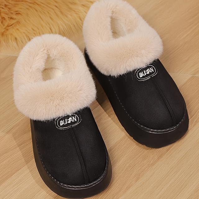 TEMU Nuevas Pantuflas Elegantes para Otoño e Invierno, Sandalias de Felpa Modernas para Interior y Exterior para