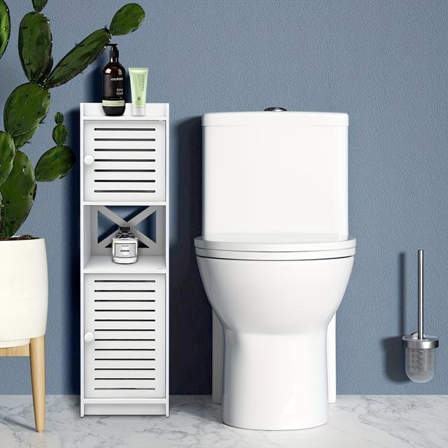 TEMU Small Size Bathroom Cabinet, 75x22x70cm, Drawer Storage Cabinet, Lightweight | Quick Assembly, Storage Drawer Units