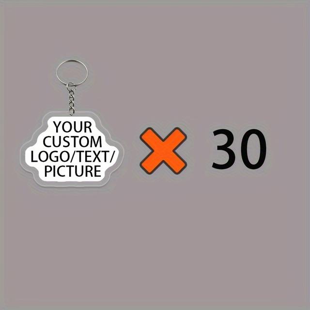 TEMU 30/50/100개 맞춤형 아크릴 키체인, 스승의 날 선물, 배낭, 커플, 동물, 별, 만화, 비즈니스 로고, 애니메이션, 유명인 아크릴 키체인, 기업 로고, 광고 선물, 유명인 주변기기, 만화, 애완동물, 애니메이션 맞춤화에 적합