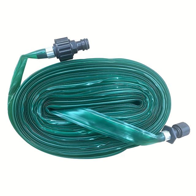 TEMU 15m Sprinkler Soaker Hose Drip Hose Sprinkler Set Garden Lawn Watering Irrigation Spray Hose For Garden Lawn Irrigation System