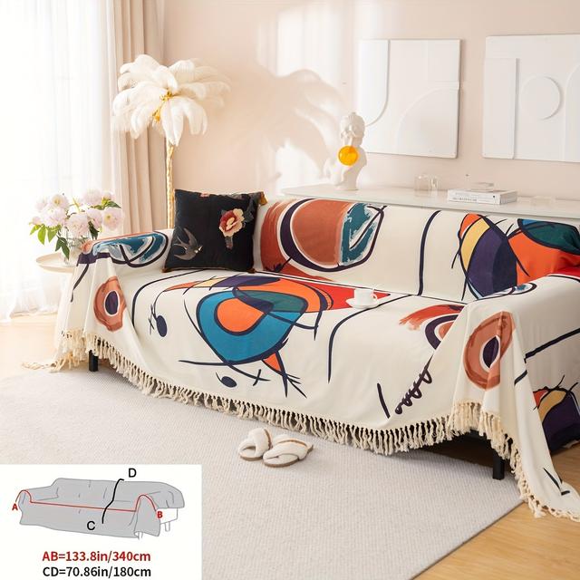 TEMU 1pc New Sofa Towel Light Luxury Cover Fabric High End Sofa Towel Universal Sofa Cover (golden Diamond Velvet)