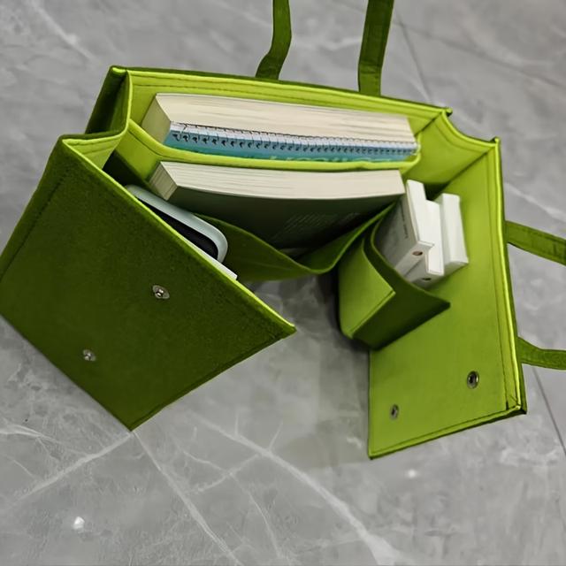 TEMU A Storage Bag Made Of Felt Designed For Women's Luxury Handbags, Folded Into A Backpack, Serves As A Miscellaneous Storage Solution, A Travel Briefcase, And A Laptop Bag