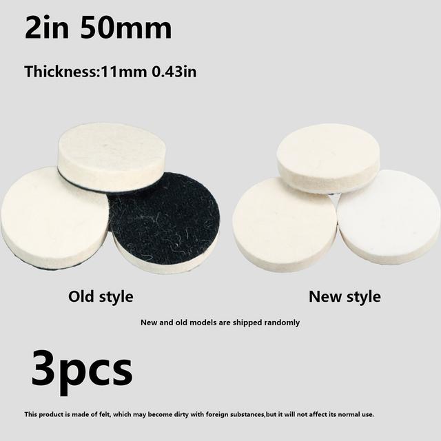TEMU 3PCS 【商品名】ウールフェルト ポグパッド 75mm 100mm 125mm 150mm 180mm 研磨ホイール ガラス研磨修理 傷消し