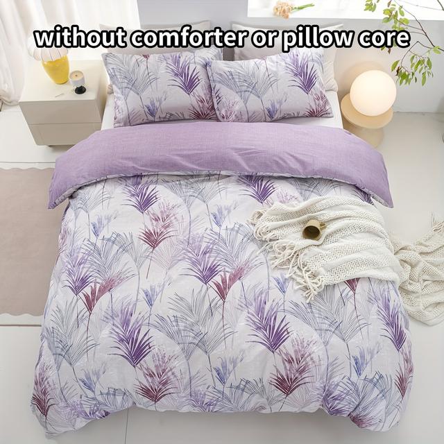 TEMU 3-delige Rookgroene Beddengoed Set met Print