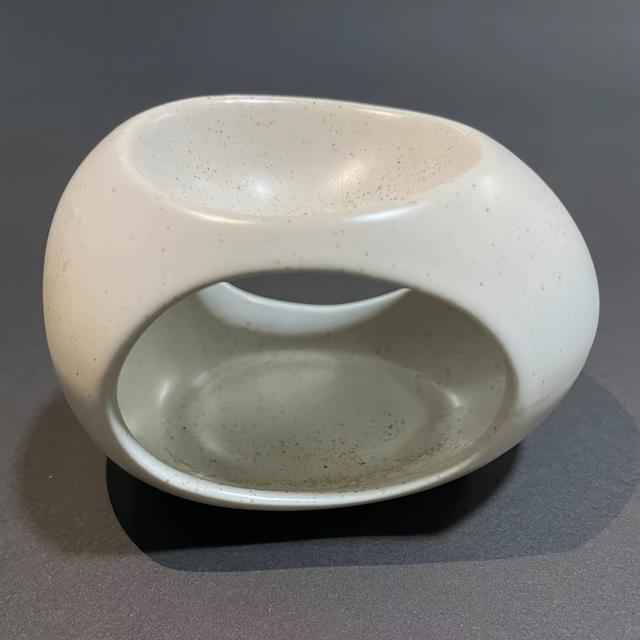 TEMU Свічник у формі яйця для Хелловіну та Різдва, круглий керамічний аромалампу для арома-свічі