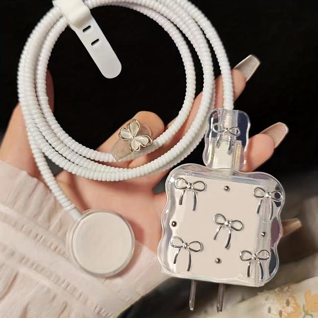 TEMU Funda Protectora para Cable de Datos del Reloj S9, Compatible con el Cargador de Apple Watch, Cable de Enrosque S8, Funda Protectora Anti-Rotura de de 20W para el Cargador del Reloj S7