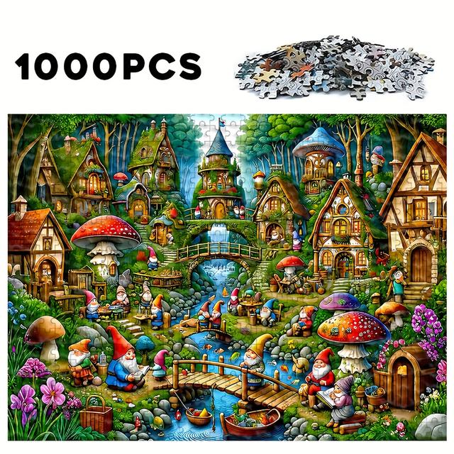 TEMU 1000pcs - Adult Puzzle The Classic Puzzle Game Is Simple And Easy To , Improve And , And Is By , And Is For Holiday Gifts
