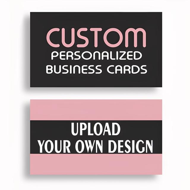 TEMU Custom High-end Business Cards, Tailor Your , 300g Coated Paper, Surface, Suitable For Business, Office, Professional Cards, Cards For Managers And Bosses
