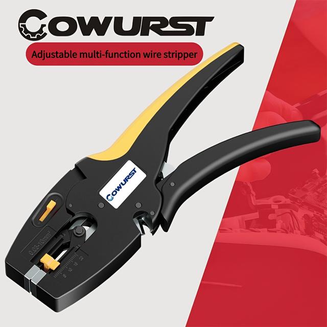 TEMU D3 Lättviktig Multifunktionell Avisoleringsverktyg, Isolerad Avisolerare och Klippverktyg, Lämplig för Trådstorlekar från till 10 Kvadratmillimeter, Självjusterande Avisoleringsverktyg