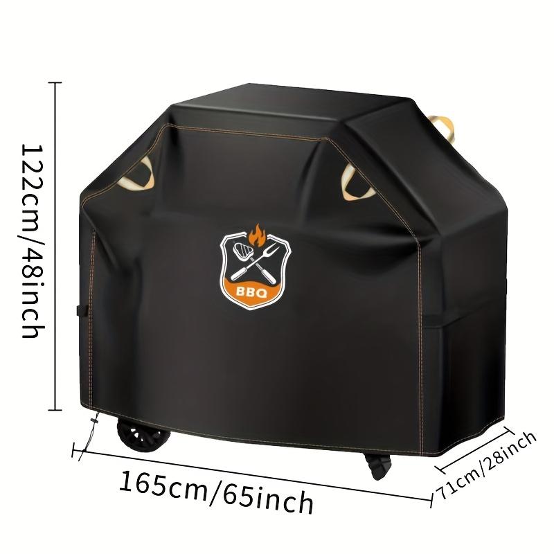 TEMU New Barbecue Cover, Grill Covers, Universal Outdoor Cover, Tear-resistant Barbecue Cover, With Reflective Strips And Windproof Straps, Lightweight Storage Bag.