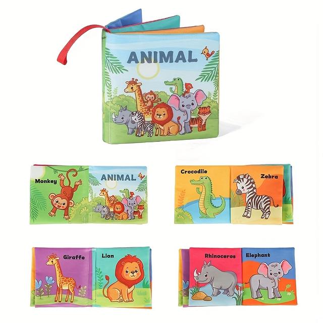 TEMU Early Learning Cloth Book Is Durable, Tear-proof And Waterproof, Stimulates Baby's Tactile Visual Cognitive Enlightenment, Suitable For Christmas, Birthday, Halloween, And Other Holiday Gifts!
