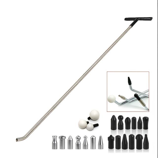 TEMU Furuix Car Dent Repair Hook Stainless Steel , R1 Dent Repair Hammer Set, Used For Removing Body Dents And Hail Damage