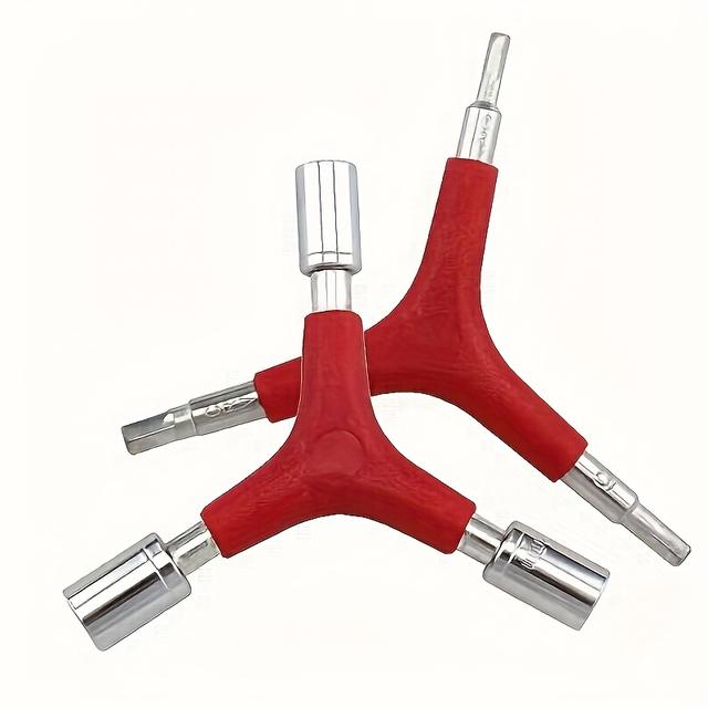 TEMU Juego de 2 Llaves Hexagonales para Mantenimiento y Reparación de Bicicletas, Herramienta con Llave en Y