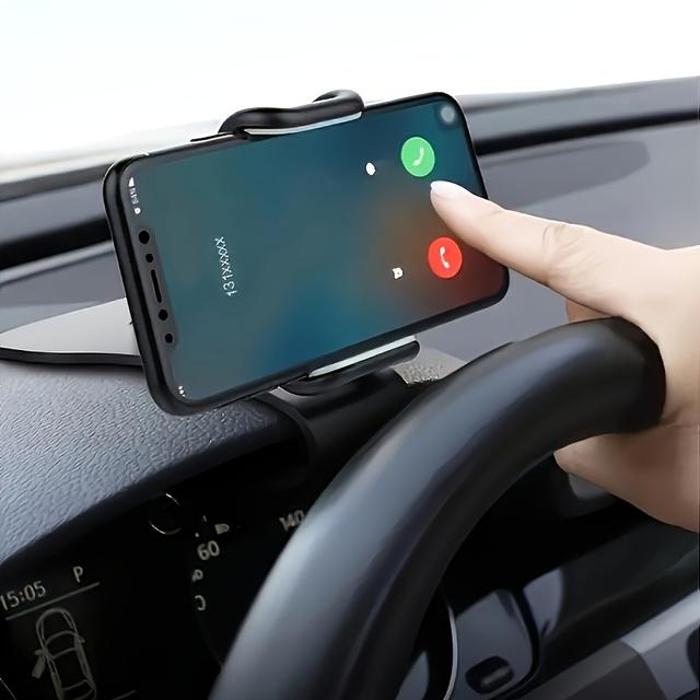 TEMU Soporte giratorio universal para teléfono de coche, 1/2 piezas - Diseño para conducción , material ABS, fácil de instalar, forma , una excelente opción adecuada los modelos de vehículos