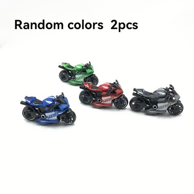 TEMU 2 szt. Motocykli Zabawek, Realistyczne Modele Samochodów dla Chłopców, Motocykle Zabawki z Napędem Pull-Back, z Ruchomym Przodem dla Dzieci, Idealne Prezenty dla Dzieci na Święta