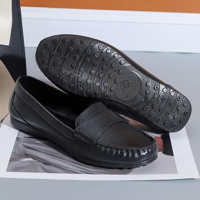 TEMU Promotional Black School Shoes For Women, Featuring Non-slip Flats Suitable For Work, Including Hotel Kitchens And Catering. Comfortable And, Shoes Are Ideal For Moms., Women Shoes
