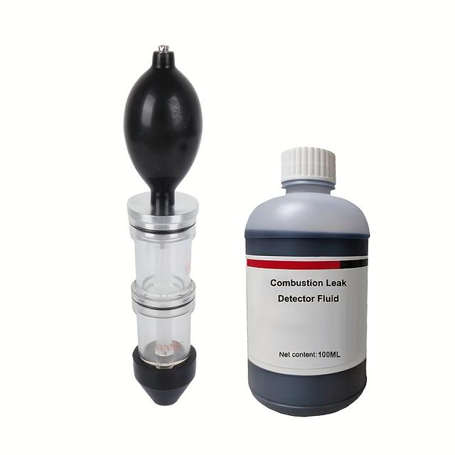 TEMU For Car Leak Inspection Kits, Block Tester For Combustion/cooling/exhaust System Leak Test Kit Professional Tester Leak Detector Co2, Combustion Leak Tester, Gas Leak Tester