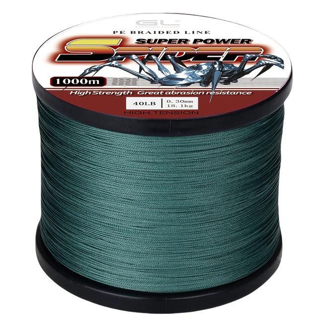 TEMU 1000 Meters Of Dark Fishing Line, Braided Line For Fishing, 8-80lb Abrasion-resistant Braided Line - Fine Diameter Ultra- - 0 Stretch - 4-strand Fiber Braided Line