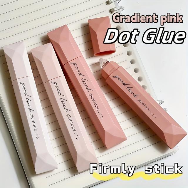 TEMU 4 szt. Dwustronny taśma o dużej pojemności, taśma w kropki z materiału PET, używana do scrapbooków i rękodzieła, przezroczysta taśma montażowa o długości 787.40 cala