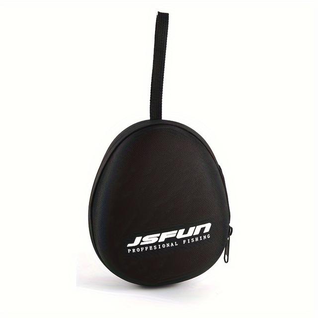 TEMU JSFUN 1pc Bolsa Portátil de EVA para Carrete de Pesca para Carrete de Tambor/Spinning/Carrete de Balsa Bolsa de Accesorios de Pesca