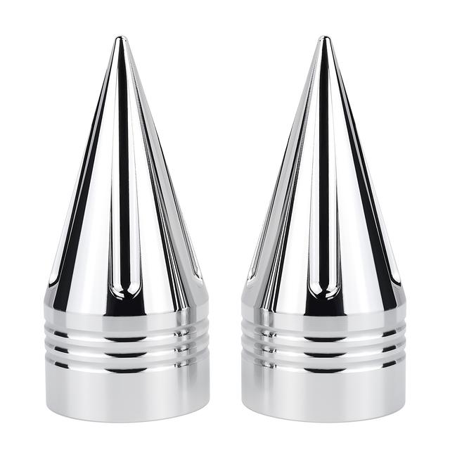 TEMU A Pair Of Motorcycle Front Axle Nut Covers Caps 3. 6" Cnc Spike Axle Nut Covers Caps, Fits For Touring, Fits For Street Glide, Fits For , Fits For , Fits For 2008-later