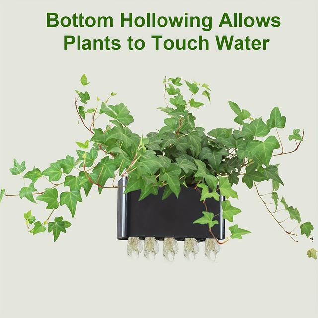 TEMU 2 db Akvárium Növénytartó Felfüggesztett Halastó Növénycserép Akvárium Díszítő Poharak Vízi Dekorációhoz (Peremes)