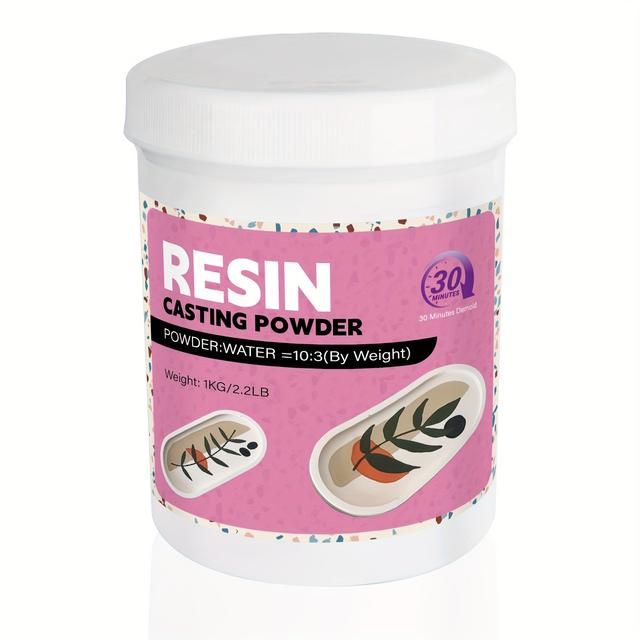 TEMU de Pó de Gesso para Modelagem e Fundição de 1kg/2.2lbs, Pó Fino de Gesso para Artesanato, para Fundição Artística, Pó Branco em para Fundição, Muito Adequado para Artesanato e Modelagem com