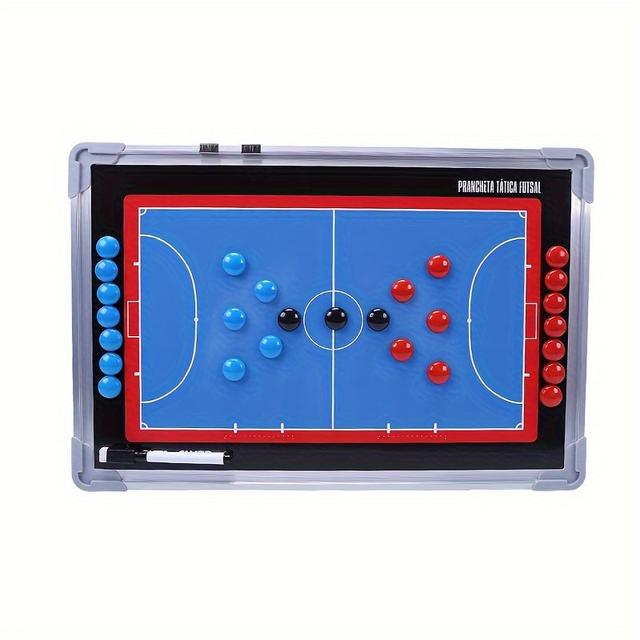 TEMU Um Tabuleiro Tático para Treino de Futebol de a , de Liga de Alumínio, Projetado para Treinadores Demonstrar Estratégias, Apresentando uma Superfície Magnética e Apagável