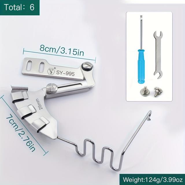 TEMU Sy-995 All-steel Multifunctional Four-in-one Inlaid Rope Puller, Boutique Wrapped Rope Puller Set, Making Pillow Cover Special Puller, Suitable For Flat Machine Synchronization Machine