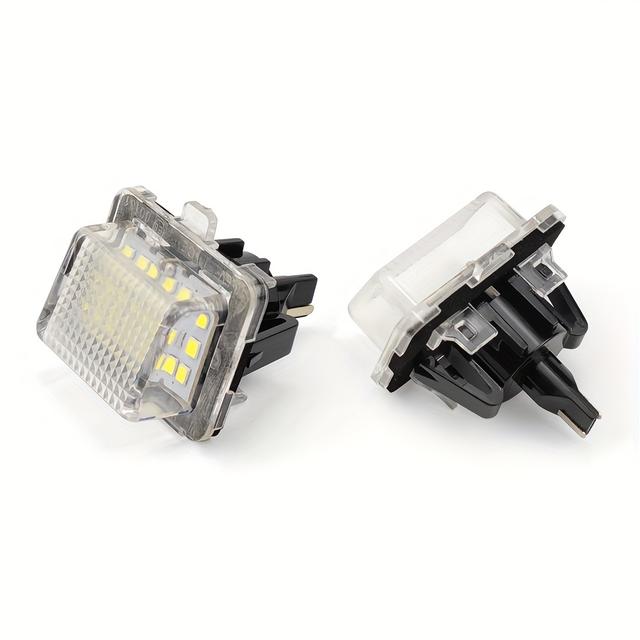TEMU 2 peças Lâmpadas de Placa de Licença para W204 W221 W212 C350 C63 C216 C/E/S Série S550 S600 S63 S65 Livre de Erros de Canbus
