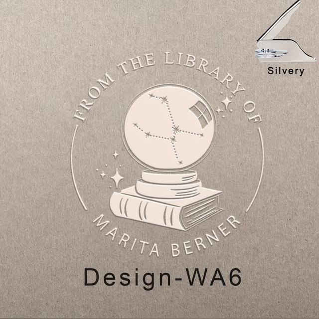 TEMU Custom Embossing For Books, Personalized Seals For Book Lovers, Available In 6 Designs, Perfect Gifts For Bibliophiles