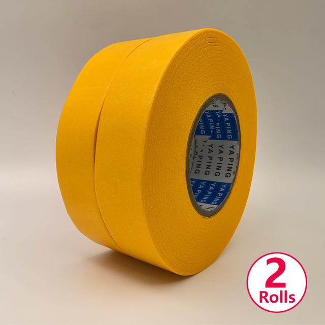 TEMU 2 Rolls, Extra Long Waterproof Painter's Tape, Residue-free, Easy To Remove Masking Tape For Home, Office, School, Diy Art, Crafts And Labeling, No Residue Masking Tape, Heat Resistant Adhesive