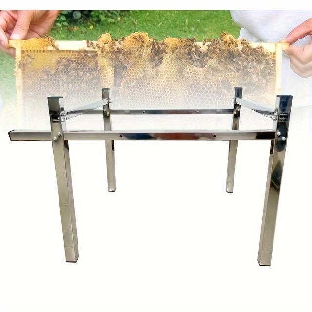 TEMU A Set Of Stainless Steel Beehive Bases Designed To Prevent Moisture And Ants, Serving As Supports For Beekeeping Equipment