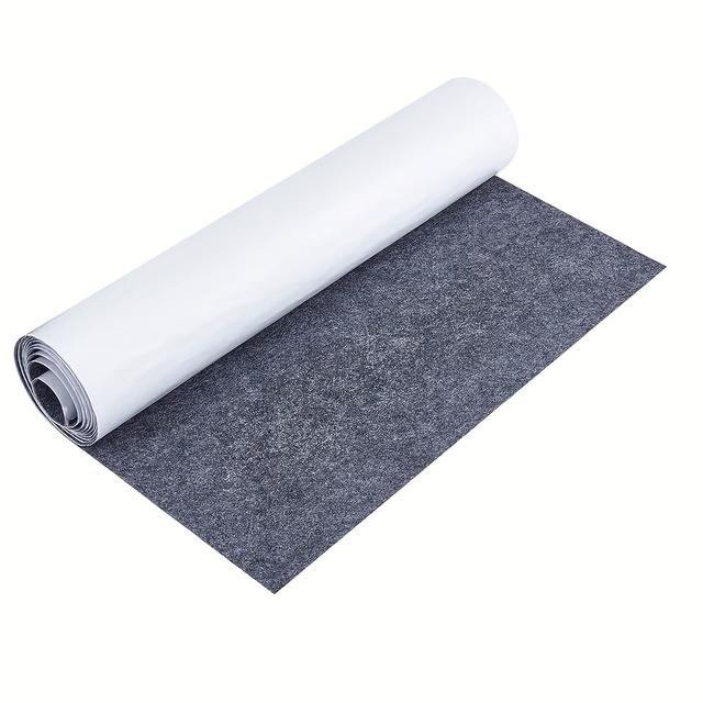 TEMU 15.7 X 86.6 Inches (. 40 X 220 Cm) Gray Self-adhesive Felt Fabric, Craft Drawer Lining Sewing Additions And Jewelry Box Cloth Stripping Stick, 1mm Thick