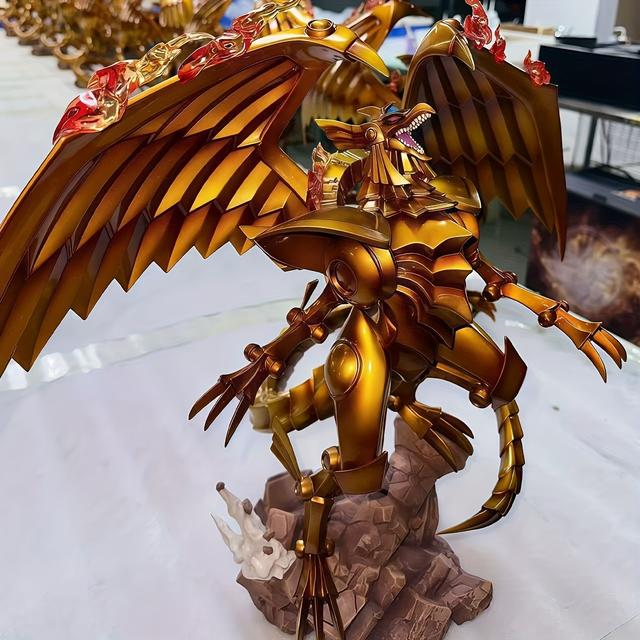 TEMU Stylisches goldenes Drachen-PVC-Modell mit Basis, perfekte Schreibtischdekoration für Jugendliche ab 18 Jahren, ideales Geschenk für Anime-Fans zu Ostern, Weihnachten, Valentinstag & Halloween