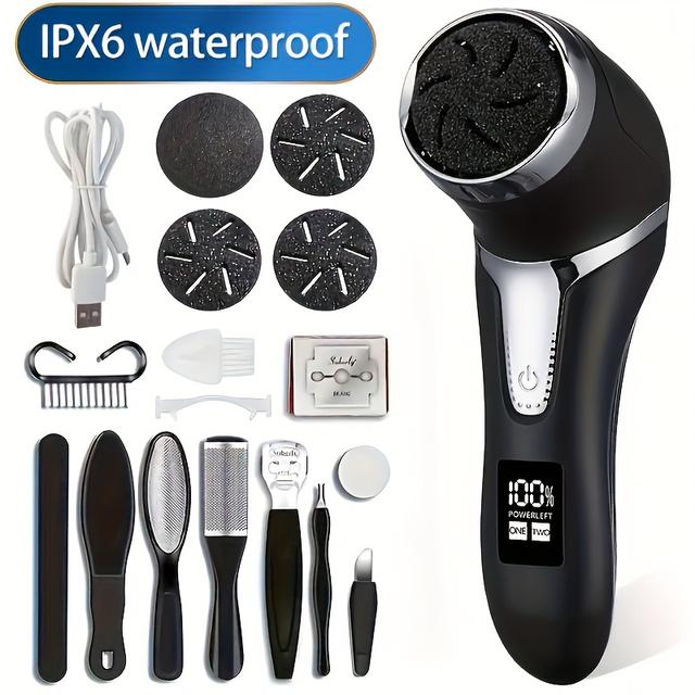 TEMU Professional Electric Callus Remover For Feet - , Painless, Fast Removal, Rechargeable, Gentle Exfoliator For - Home Use, Travel, And Salon