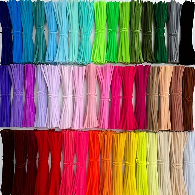 TEMU 300 szt. 20+ Kolorów Mieszane Ręcznie Robione Materiały DIY Skrętka Wielofunkcyjna Bukiet Prezent