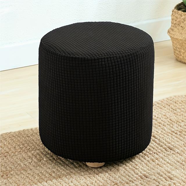 TEMU 1pc Elastic Round Stool Cover, Outdoor Stool Protector, Stool/stool Cover With Elastic Bottom, Machine Washable