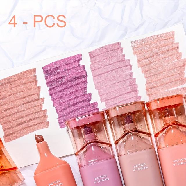 TEMU Resaltadores Brillantes con - A Prueba de Manchas, Tinta a Base de Agua para Notas Vibrantes, Planificadores y Diarios