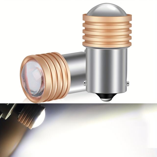 TEMU Xstorm 2pcs 1156 P21w Led Bulbs Ba15s R5w R10w Projector Lens 9smd 3030 1157 P21/5w Bay15d Car Tail Brake Light Auto Backup Reverse Turn Signal Lamp