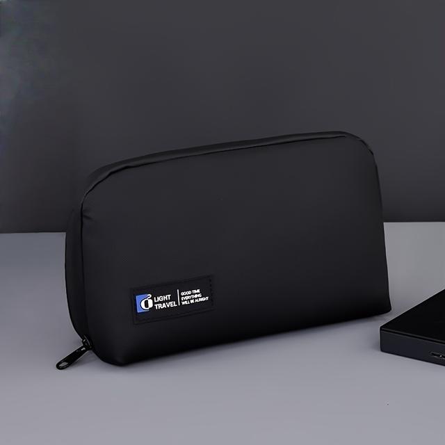 TEMU Багатофункціональна дорожня сумка для зберігання речей, сумка для зберігання кабелів, валізу, портативна двошарова сумка для зберігання, кабель