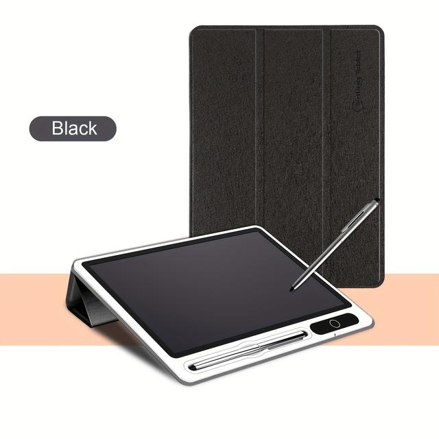 TEMU Innoreboard With Protective Case Handwriting Board, Portable Lcd Electronic Notepad, Family Handwritten Message Board, Cr2025 Powered Reusable Electronic Notepad, Black Christmas Gift